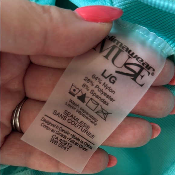 Climawear Blue Leggings High-Waisted Gradient Design - Picture 2 of 8